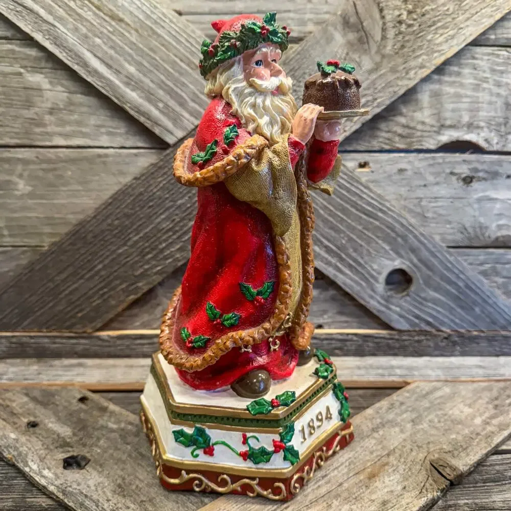 Vintage Visions of Santa 1894 Victorian Cake Figurine Home for Holidays 10